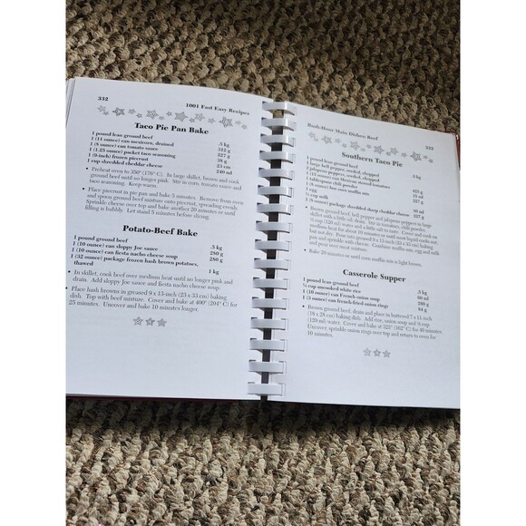 1001 Fast Easy Recipes by Nancy Bohanan First Print 2007 HC Spiral Cookbook - Picture 11 of 16